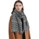 Wholesale manufacturer of European, American and British retro checkered scarves for women's winter Korean-style fashionable scarves and warm shawls