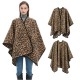 Factory direct supply of Amazon's best-selling shawls for women with a high-end feel. New thickened leopard print shawls for autumn and winter in Europe and America