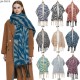 Cross-border new style scarf for export, European and American autumn and winter scarves, circle yarn jacquard zebra pattern thick tassel scarf manufacturer