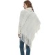 The manufacturer's new export set of clothing for European and American autumn and winter, with a beige openwork collar, long sleeves, tassel cape and shawl The manufacturer's new export set of clothing for European and American autumn and winter, with a beige openwork collar, long sleeves, tassel cape and shawl
