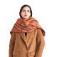 Cross-border Amazon bestseller, new autumn and winter collection of European and American jacquard double-check scarves with loop yarn imitation mohair Cross-border Amazon bestseller, new autumn and winter collection of European and American jacquard double-check scarves with loop yarn imitation mohair