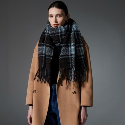 Amazon's hot cross-border quality products, blue checkered scarves and shawls for autumn and winter in Europe and America, from Tonglu manufacturer