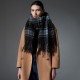 Amazon's hot cross-border quality products, blue checkered scarves and shawls for autumn and winter in Europe and America, from Tonglu manufacturer