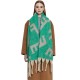 2023 new style shawl for export to Europe and America autumn and winter, thickened scarf ring, thick tassel jacquard letter scarf manufacturer 2023 new style shawl for export to Europe and America autumn and winter, thickened scarf ring, thick tassel jacquard letter scarf manufacturer