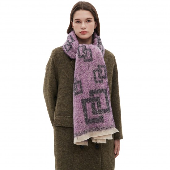 New style of men's and women's striped jacquard scarves for autumn and winter in Europe and America, produced by Tonglu manufacturer New style of men's and women's striped jacquard scarves for autumn and winter in Europe and America, produced by Tonglu manufacturer