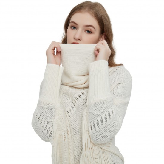 The manufacturer's new export set of clothing for European and American autumn and winter, with a beige openwork collar, long sleeves, tassel cape and shawl The manufacturer's new export set of clothing for European and American autumn and winter, with a beige openwork collar, long sleeves, tassel cape and shawl