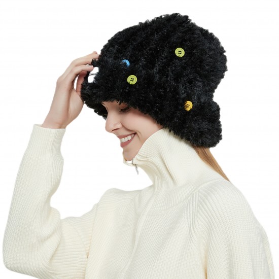 2022 New Winter Scarf and Hat 2-piece set, thickened, warm, plush, soft and comfortable button hat and scarf cover 2022 New Winter Scarf and Hat 2-piece set, thickened, warm, plush, soft and comfortable button hat and scarf cover