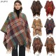 New European and American style with sleeves and cuffs shawl for spring, autumn and winter travel, ethnic style Su split shawl