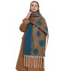 New foreign trade scarf for autumn and winter in Europe and America, thickened looped gauze, jacquard, thick tassels and color-blocked large polka dots New foreign trade scarf for autumn and winter in Europe and America, thickened looped gauze, jacquard, thick tassels and color-blocked large polka dots