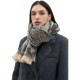 Wholesale manufacturer of cross-border hot 2025 new style export European and American autumn and winter short beard jacquard large leopard print scarves and shawls Wholesale manufacturer of cross-border hot 2025 new style export European and American autumn and winter short beard jacquard large leopard print scarves and shawls