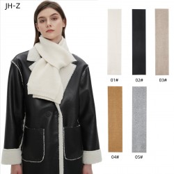New autumn and winter woolen scarves for foreign trade, Korean-style solid color acrylic knitted scarves for male and female student couples