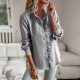 Diyun European and American cross-border long-sleeved shirt for women, Spring/Summer 2025 Amazon Independent Station, elegant commuting top