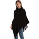 Factory direct supply for export to Europe, America, spring, autumn and winter, sequined solid-color pullover, wool-neck shawl wholesale, knitted cape Factory direct supply for export to Europe, America, spring, autumn and winter, sequined solid-color pullover, wool-neck shawl wholesale, knitted cape
