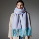 Amazon Export Europe and America 2025 Autumn/Winter new style loop yarn thick tassel jacquard scarf shawl in stock manufacturer Amazon Export Europe and America 2025 Autumn/Winter new style loop yarn thick tassel jacquard scarf shawl in stock manufacturer