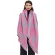 Amazon's hot 2023 foreign trade autumn and winter new style loop yarn jacquard check bevel scarf in stock manufacturer