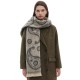 Factory direct supply of new men's and women's scarves for cross-border trade, European and American autumn and winter cashew flower jacquard scarves