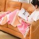 Spring, autumn and winter thickened foreign trade Nordic office air conditioning, nap blanket, striped blanket, sofa blanket, custom blanket Spring, autumn and winter thickened foreign trade Nordic office air conditioning, nap blanket, striped blanket, sofa blanket, custom blanket