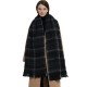 A new cross-border bestseller, a warm scarf for men and women in foreign trade, a black checkered scarf and shawl for autumn and winter in Europe and America A new cross-border bestseller, a warm scarf for men and women in foreign trade, a black checkered scarf and shawl for autumn and winter in Europe and America