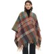 New European and American style with sleeves and cuffs shawl for spring, autumn and winter travel, ethnic style Su split shawl
