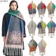 Cross-border Amazon bestseller, new autumn and winter European and American style scarf with loop yarn imitation horsehair jacquard flowers