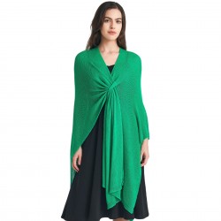 Wholesale of Amazon's hot cross-border trade European and American spring, summer and autumn new solid-color knitted shawls for women's outerwear