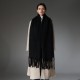 New winter thickened loop yarn imitation mohair coarse tassel solid color black scarf and shawl for foreign trade to Europe and America are in stock New winter thickened loop yarn imitation mohair coarse tassel solid color black scarf and shawl for foreign trade to Europe and America are in stock