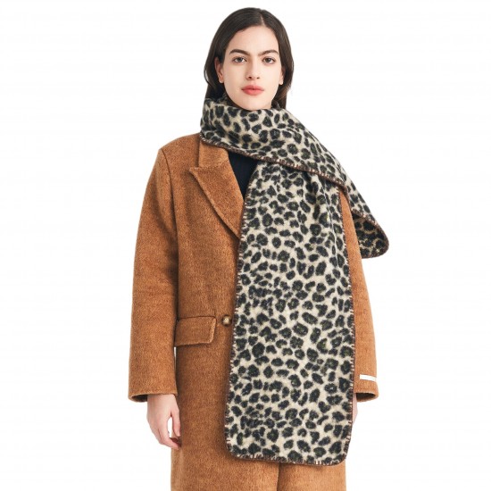 Factory direct supply of Amazon's best-selling scarves with a high-end feel, new autumn and winter circular yarn leopard print scarves for export to Europe and America Factory direct supply of Amazon's best-selling scarves with a high-end feel, new autumn and winter circular yarn leopard print scarves for export to Europe and America