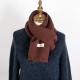 New autumn and winter woolen scarves for foreign trade, Korean-style acrylic labeled knitted solid color scarves for male and female student couples New autumn and winter woolen scarves for foreign trade, Korean-style acrylic labeled knitted solid color scarves for male and female student couples