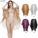 This is a new summer sunshade and sun protection cape from Europe and America. It is a golden, hollowed-out thin sleeve tassel shawl for women This is a new summer sunshade and sun protection cape from Europe and America. It is a golden, hollowed-out thin sleeve tassel shawl for women