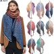 New cross-border Amazon export women's shawl, thickened looped yarn striped diagonal scarf for autumn and winter in Europe and America New cross-border Amazon export women's shawl, thickened looped yarn striped diagonal scarf for autumn and winter in Europe and America