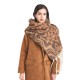 Amazon's best-selling cross-border new export European and American autumn and winter loop yarn imitation mohair water ripple jacquard scarf