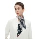 Amazon mid-to-high-quality foreign trade 2025 new Spring, summer and autumn thin headscarves, double-sided printed silk scarves and square scarves